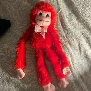 Cute red monkey toy
